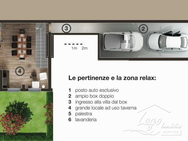 Neubau einer Doppelhaushäfte mit Garten und Seesicht auf den Lago Maggiore in Verbania