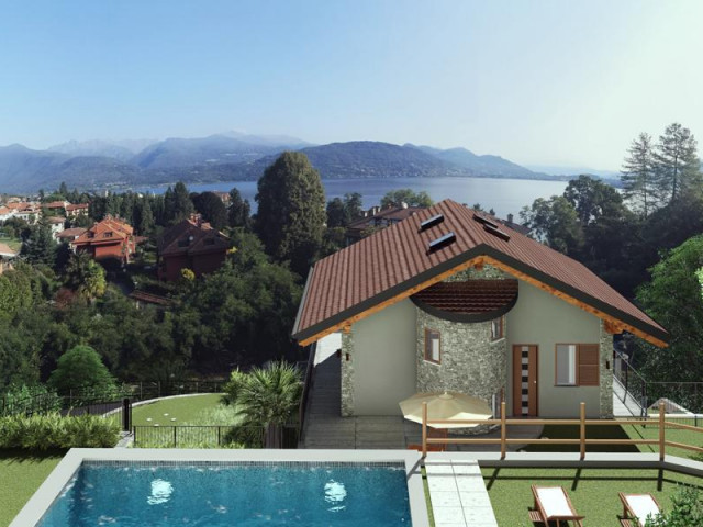 Baveno Neu zu erstellende Villa mit Pool und sehr schönen Sicht auf den Lago Maggiore