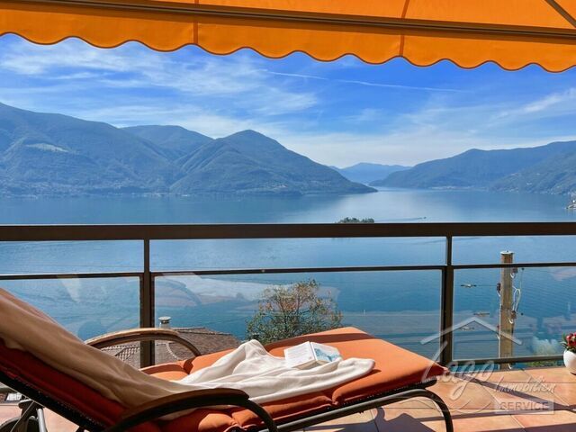 Ronco s.Ascona Perfekte 3.5 Zimmer-Ferienwohnung mit herrlichster Seesicht